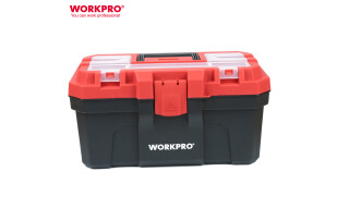 万克宝（WORKPRO）加厚家用工具箱车载手提工具维修箱大号多功能收纳箱维修16寸