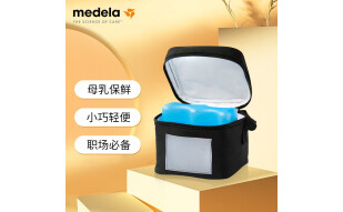 美德乐背奶包（Medela）妈咪包便携式外出储奶存奶 蓝冰母乳保鲜冷藏喂奶冰包（可放4个标准口径150ml奶瓶）