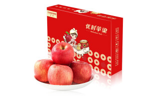 京鲜生 陕西洛川红富士苹果12粒4.8斤单果180g-270g 新鲜水果礼盒