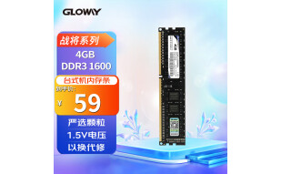 光威（Gloway）4GB DDR3 1600 台式机内存条/战将系列