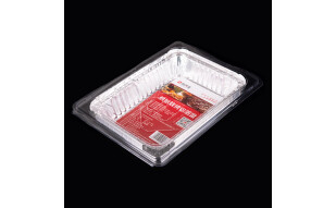 尚烤佳 锡纸 铝箔盘 烧烤盘 烤肉盘 烧烤烘焙铝箔盒 五只装（2件起售）