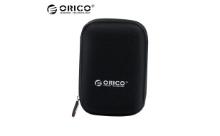 奥睿科（ORICO）移动硬盘保护包2.5英寸 多功能数码收纳包保护套盒子便携式 防水防尘抗震 黑色 PHD-25