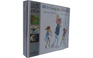 我们一起去猎熊  英文原版 儿童经典绘本套装 带DVD Time for a Story 进口原版