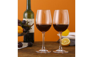 乐美雅（Luminarc）G9469品味高脚杯350ml（2只装）波尔多葡萄酒杯红酒杯无铅玻璃欧式水晶杯酒具