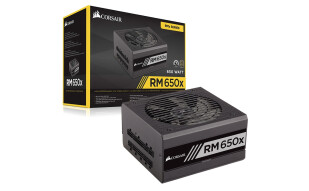 美商海盗船（USCorsair）额定650W RM650x 电源（80PLUS金牌/全模组/静音低载风扇停转/十年质保）