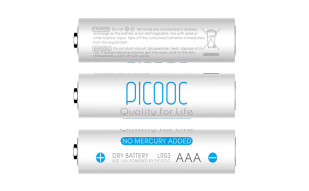 有品(PICOOC)7号碱性干电池 4粒装 无汞环保AAA电池