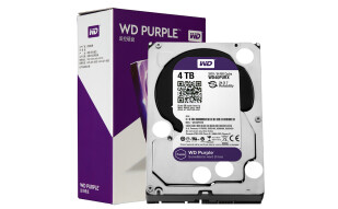 西部数据(WD)紫盘 4TB SATA6Gb/s 64M 监控硬盘(WD40PURX)