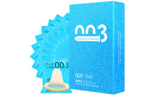 007品牌 避孕套 安全套 保险套 计生用品 成人用品 男用 套套 进口超薄003 冰感激情款 10只装