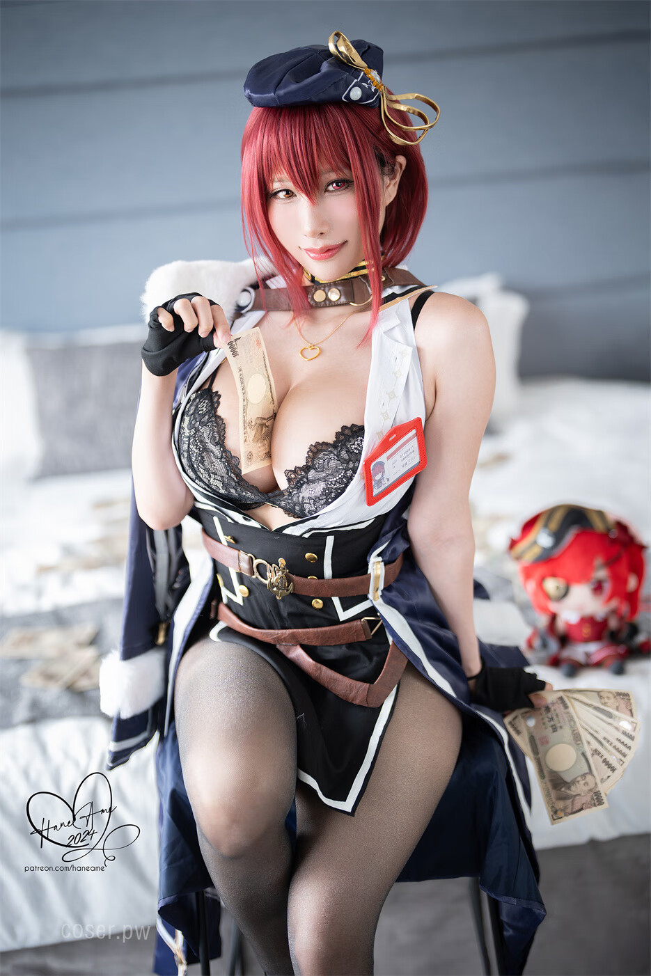 动漫博主 00462 雨波_HaneAme - 24年05月订阅 宝钟玛琳 船長 OL  [42P-155.97 MB]