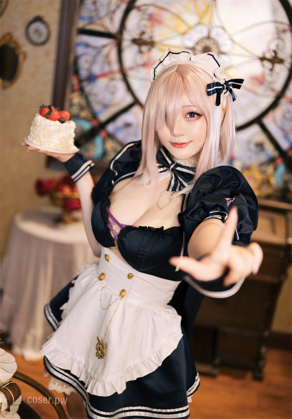 动漫博主 Halo_酱 NO.029 玛修女仆同人 [11P-30.33 MB]