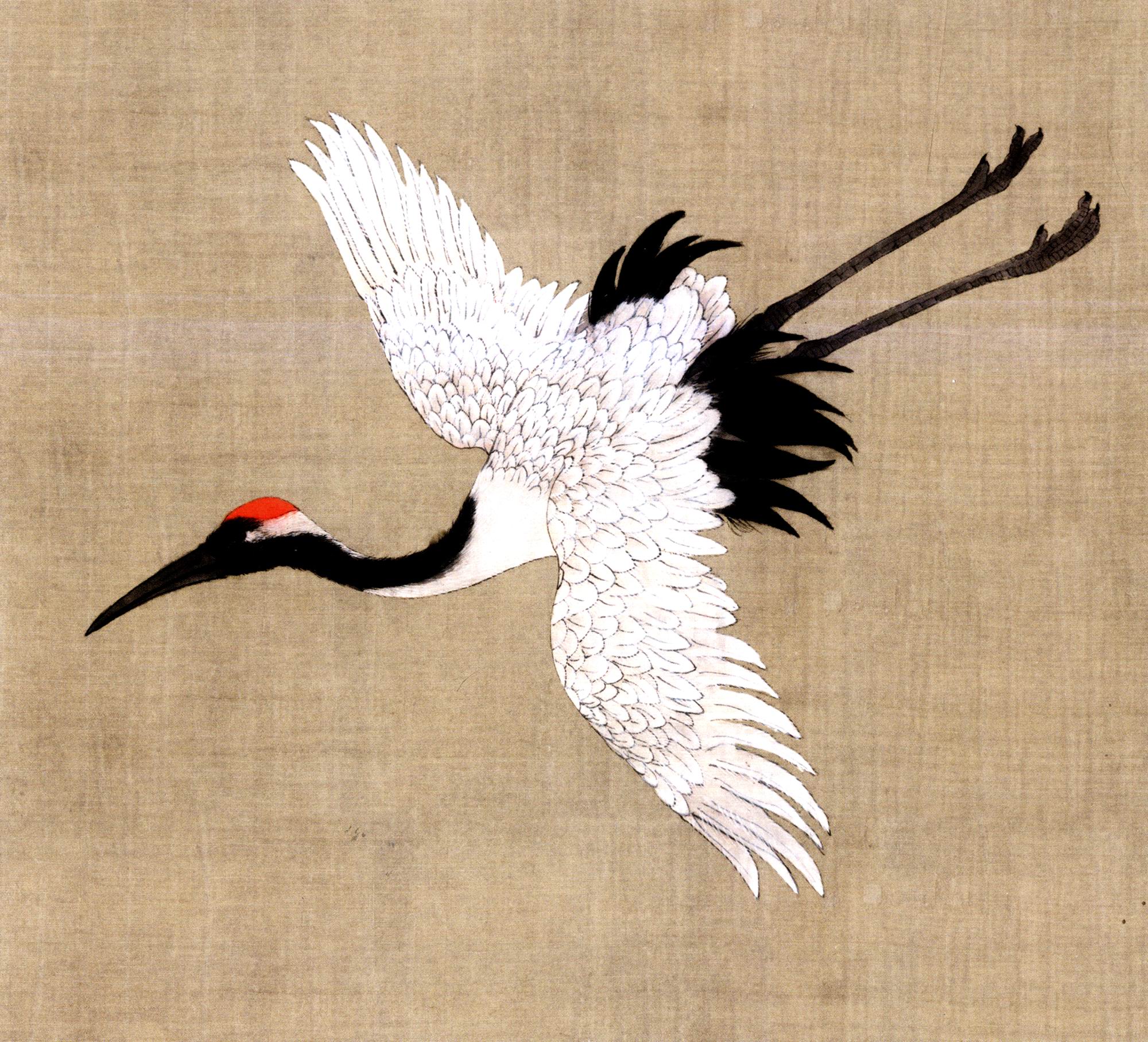 中国历代名画技法精讲系列故宫画谱花鸟卷仙鹤