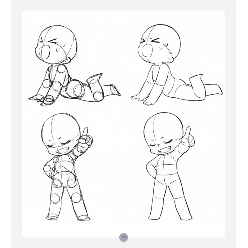 结构动态临摹练习册 漫画人物绘画书籍漫画人物绘画教程书 动漫二次元