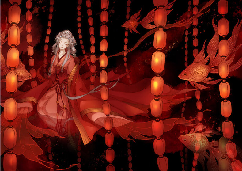 现货正版扫花寻径间花寻影古戈力绘收录104幅插画五大主题画面精致