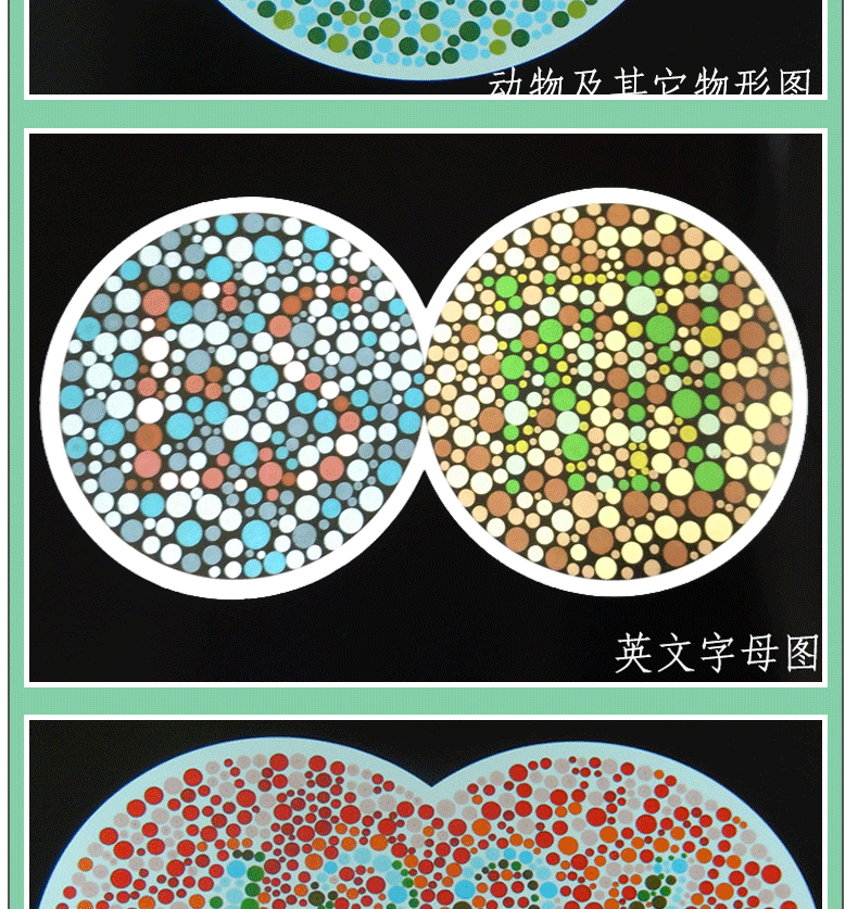 體檢色覺檢查圖譜 徵兵駕照體檢視力自檢 色覺障礙 色弱測試 檢查檢測