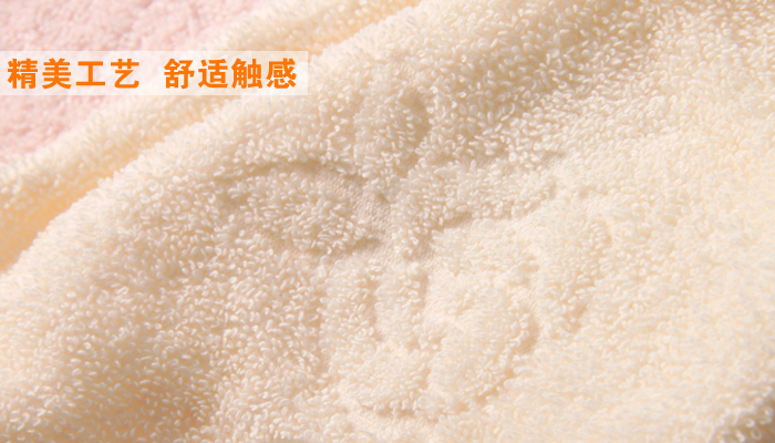 
                                        金号纯棉枕巾素色枕巾一对2条装 兔子红色一对                