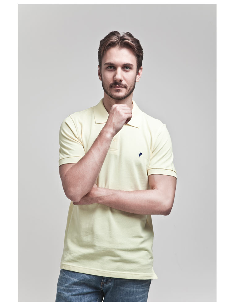 今日团购:仅59元,即享2013夏季新款保罗骑士经典男士纯棉翻领polo衫