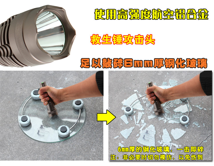 亚马逊应急灯照明LED强光手电筒充电远射防水家用消防手电A26