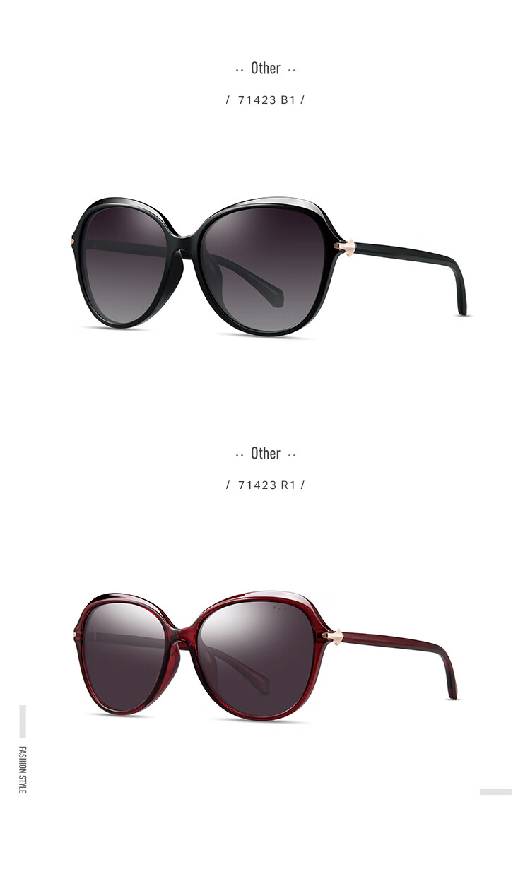 PARIM Sunglasses for Women, Fashionable And Elegant Large Frame Sunglasses, Round Face-Minimizing Effect, Sun Protection, UV Protection, Polarized Driving Glasses 15