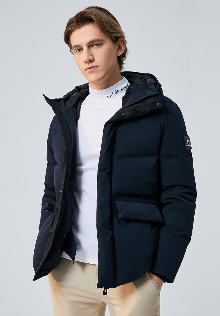 lindeberg金林德伯格冬新款滑雪防风抗水加厚羽绒服男520412007 深