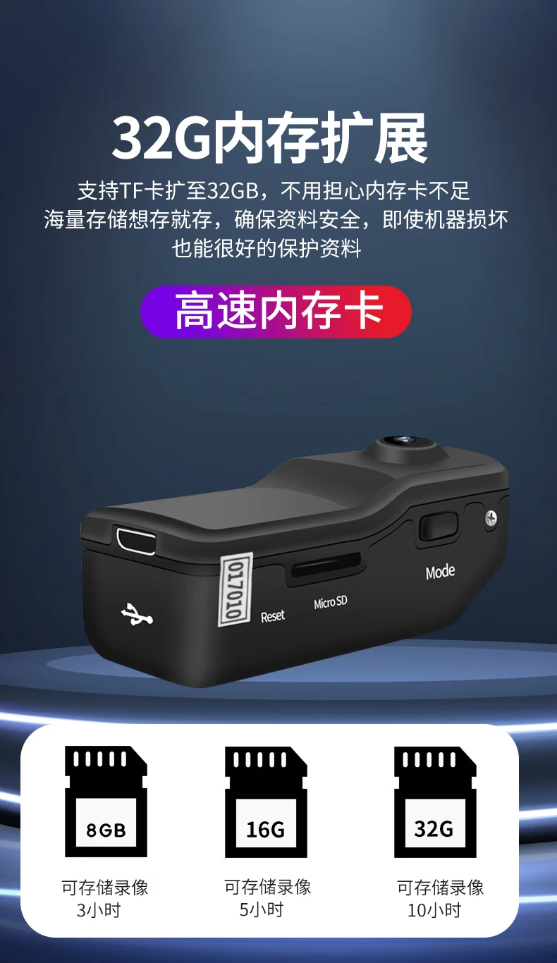 Photographer MD95S high-definition home chest video artifact monitoring camera pocket camera small portable recorder package four Photographer MD95S high-definition home chest video artifact monitoring camera pocket camera small portable recorder package four