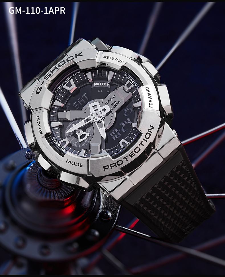 卡西欧(casio)手表男g-shock钢铁之心gm110小钢炮金属时 gm-110-1a