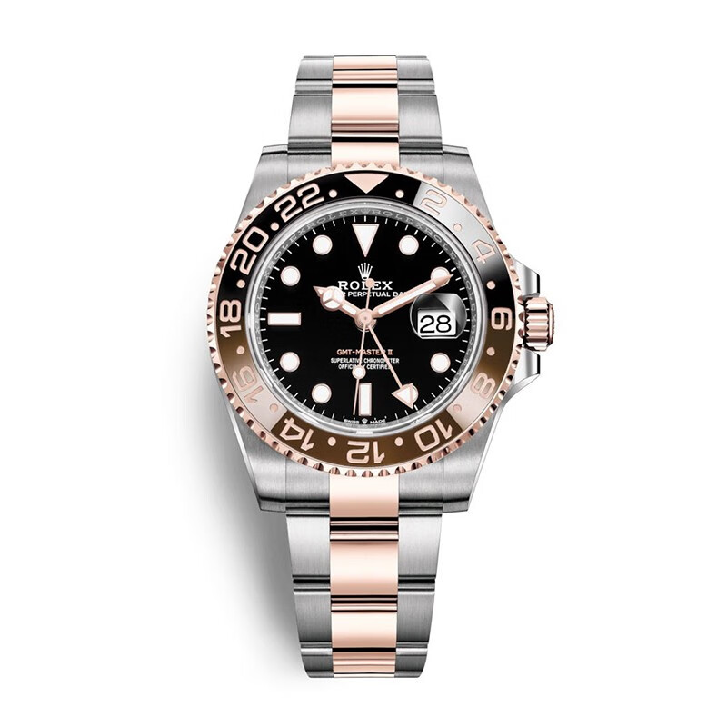 【二手95新】劳力士男表格林尼治型ii系列自动机械18k玫瑰金手表40mm