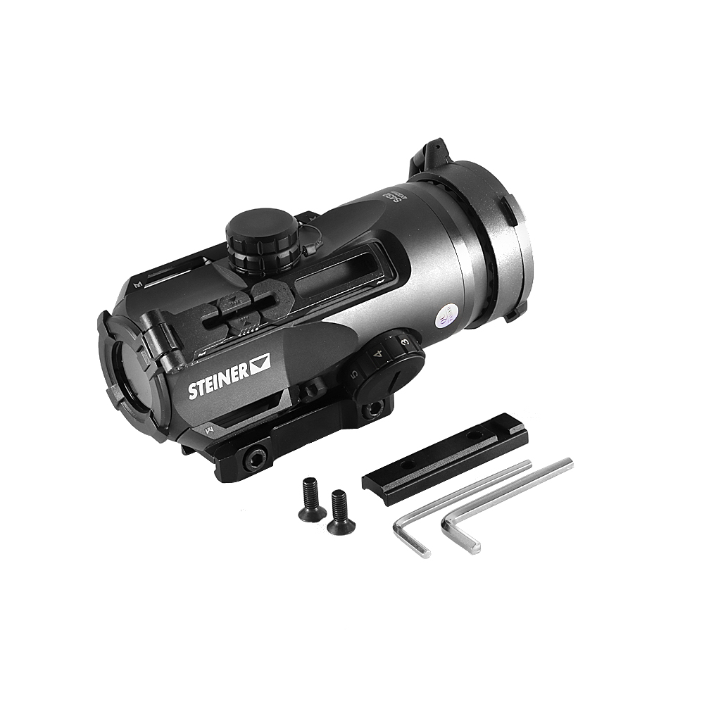 定4倍瞄准镜短款速瞄s432锦明光纤机械棱镜瞄黑夜之星忽必烈mk418高清