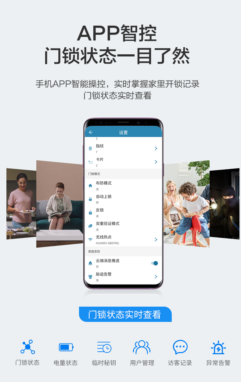 飞利浦 Alpha WIFI版 全自动指纹锁 图5