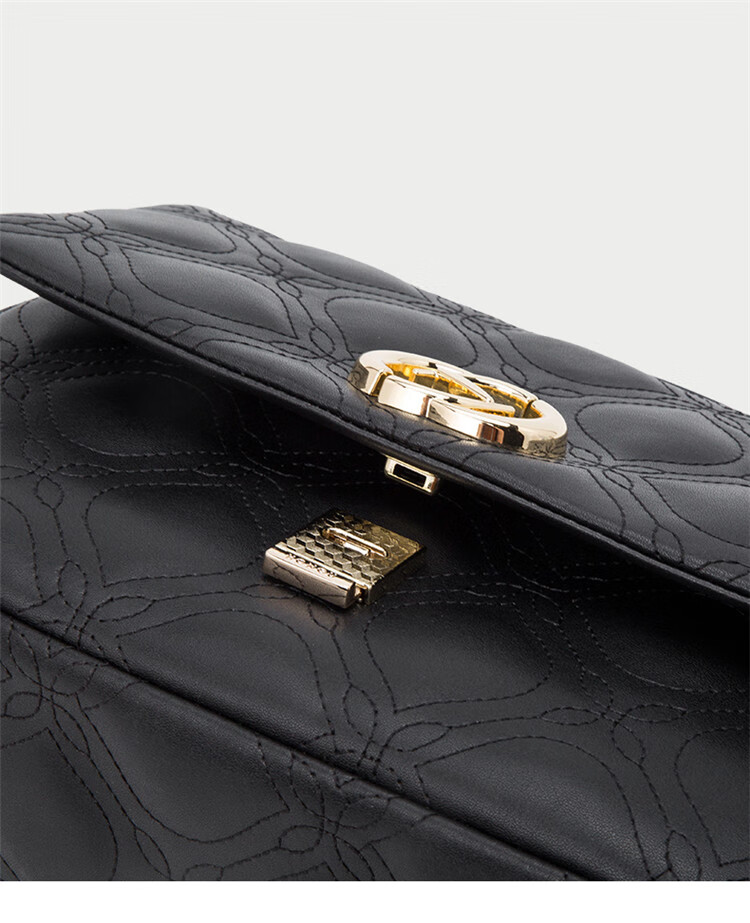 HONGU Ladies Handbag, Fashionable Diamond Pattern Chain Shoulder Bag, Cowhide Crossbody Bag, Small Square Purse, Birthday Gift for Girlfriend 16