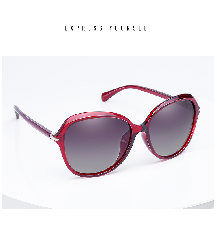 PARIM Sunglasses for Women, Fashionable And Elegant Large Frame Sunglasses, Round Face-Minimizing Effect, Sun Protection, UV Protection, Polarized Driving Glasses 6