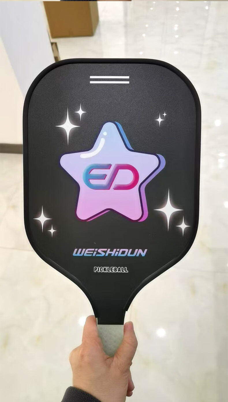 WEISHIDUN Hiking Ball Racket Set, Sports Parent-Child Interactive Toy Game for Children, Pickleball Sports Equipment, Black And Pink 13