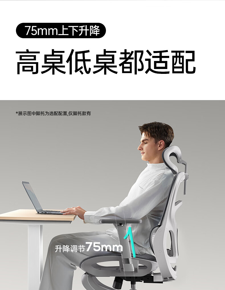 Hbada P2Pro+ Ergonomic Chair, Computer Chair, Office Gaming Chair, Biomechanical Seat with Adjustable Depth 8