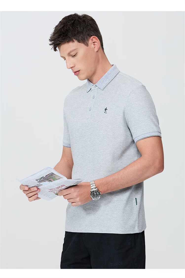 DANCING WOLVES POLO Shirt for Men, Summer Cool-Feeling Collared Short-Sleeve T-Shirt, Antibacterial And Anti-Mite, Suitable for Commuting, Skin-Friendly, Versatile Top for Me 11