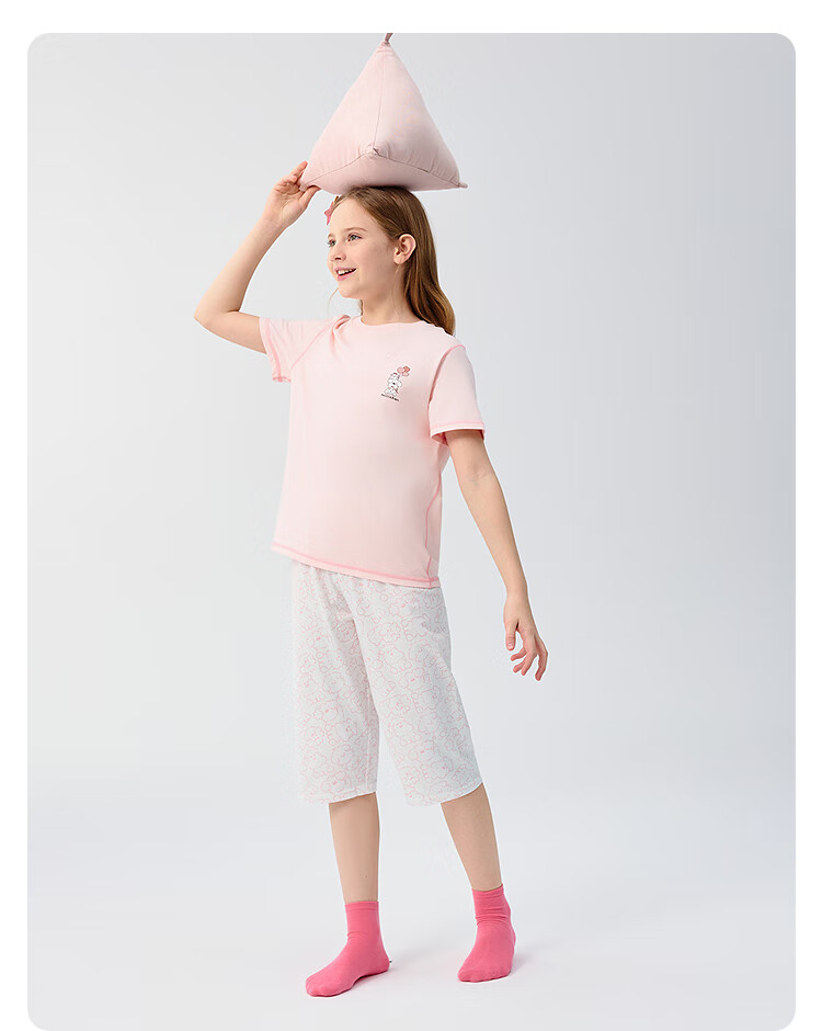 BALABALA Pajama Set for Boys And Girls, Home Wear, Air Conditioning Clothing, Summer Style [Miiichan IP] 209225171208 20