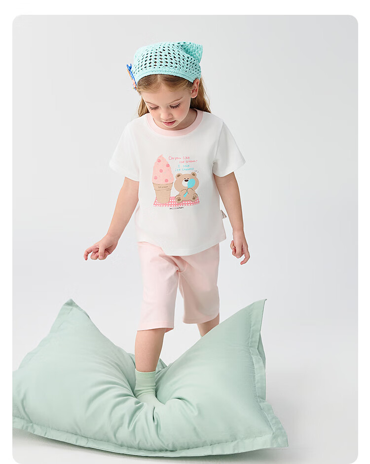 BALABALA Pajama Set for Boys And Girls, Home Wear, Air Conditioning Clothing, Summer Style [Miiichan IP] 209225171208 17