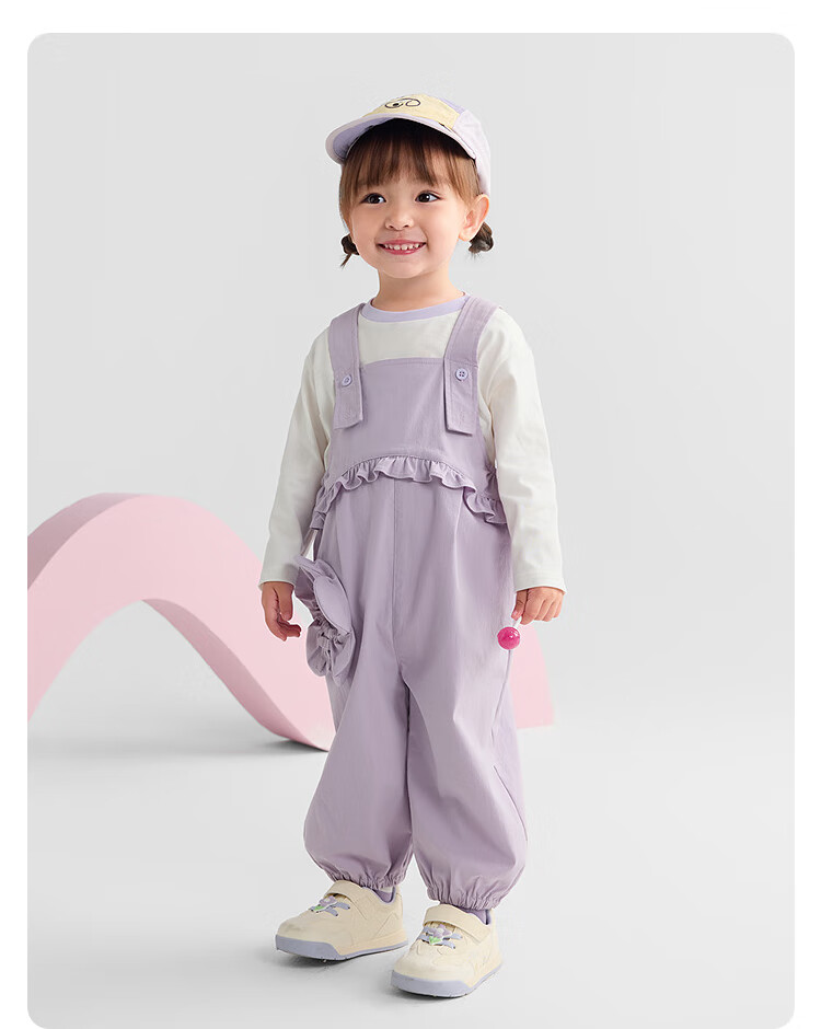BALABALA BalaOne Baby Long-Sleeve Set with Suspender Pants Two-Piece Outfit for Boys And Girls Autumn Wear 11