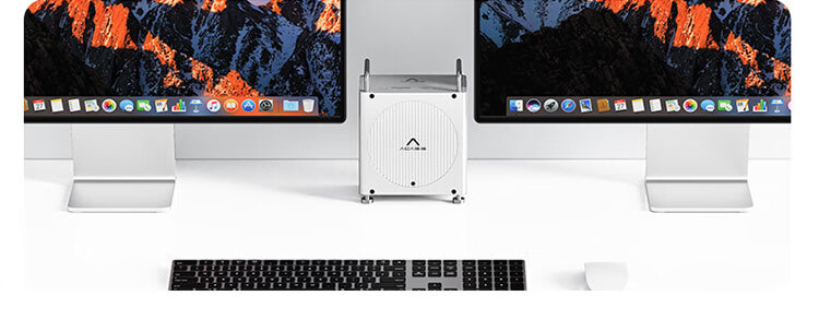 Acasis Compatible with Mac Mini M4 Expansion Dock, Hard Drive Enclosure, 40Gbps Transfer Rate, Dual DP Screen Mirroring, 16TB Capacity Expansion, Compatible with M4/M4Pro Hosts, Supports Thunderbolt 4/5 Interface, M002Pro 4