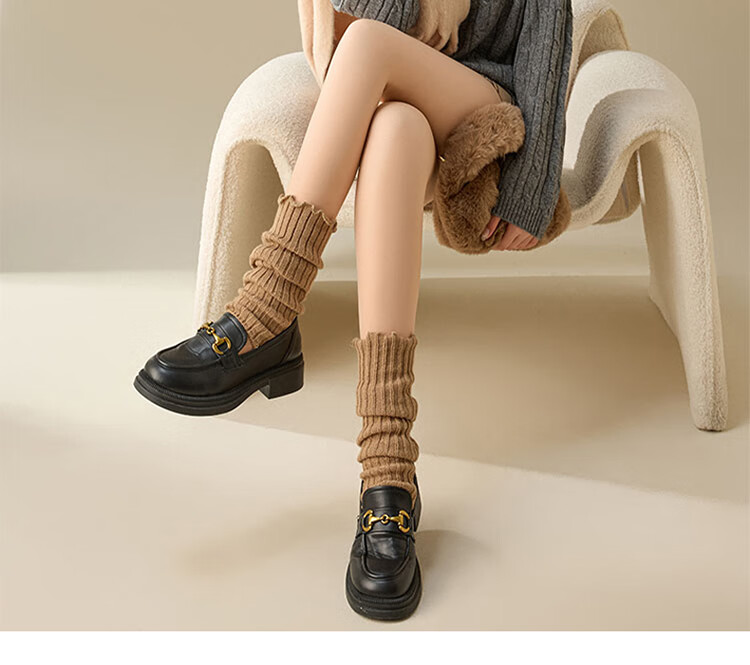 Langsha Bare-Leg Sensation Autumn Winter Fleece-Lined Skin Tone Shiny Tights Slimming Hip-Lifting Warm Fleece Integrated Pantyhose Leggings 1
