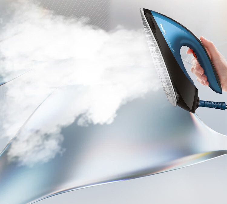 PHILIPS Handheld Booster Steam Iron, Home Garment Steamer, Non-Destructive Ironing Machine, 110g/min, 1.5L Capacity, Smart Temperature Control, GC7846/88 9