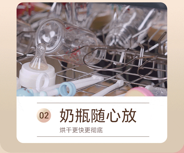 Canbo Small Household Stainless Steel Tabletop Baby Bottle and Utensil Sterilizer High-Temperature Hot Air Disinfection Cabinet Dryer [Government Subsidy] XDR53-LC3M 18