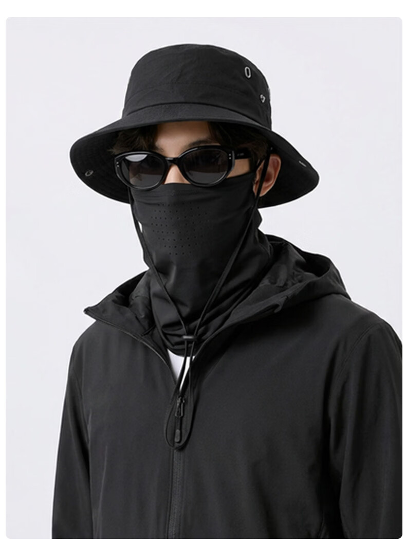 CARTELO Men's Sun Protection Hat Summer Outdoor UV Protection Breathable Mountaineering Fisherman Hat with Face Cover for Women 13