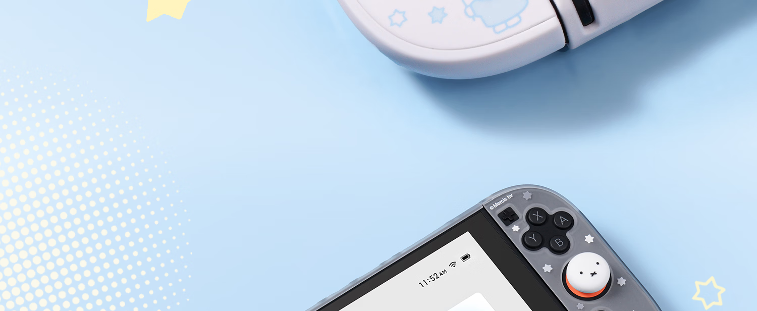 Jixiang Nintendo Switch 2 Protective Case Miffy Semi-Transparent NS2 Controller Protective Set Cute Female Cartoon IP Collaboration Game Console Accessories Anti-Drop Miffy Official New Product 15