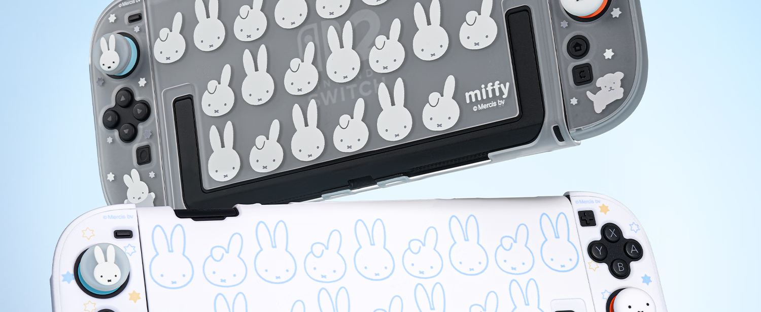Jixiang Nintendo Switch 2 Protective Case Miffy Semi-Transparent NS2 Controller Protective Set Cute Female Cartoon IP Collaboration Game Console Accessories Anti-Drop Miffy Official New Product 4