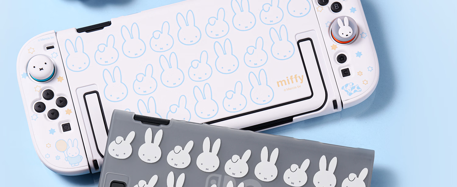Jixiang Nintendo Switch 2 Protective Case Miffy Semi-Transparent NS2 Controller Protective Set Cute Female Cartoon IP Collaboration Game Console Accessories Anti-Drop Miffy Official New Product 9
