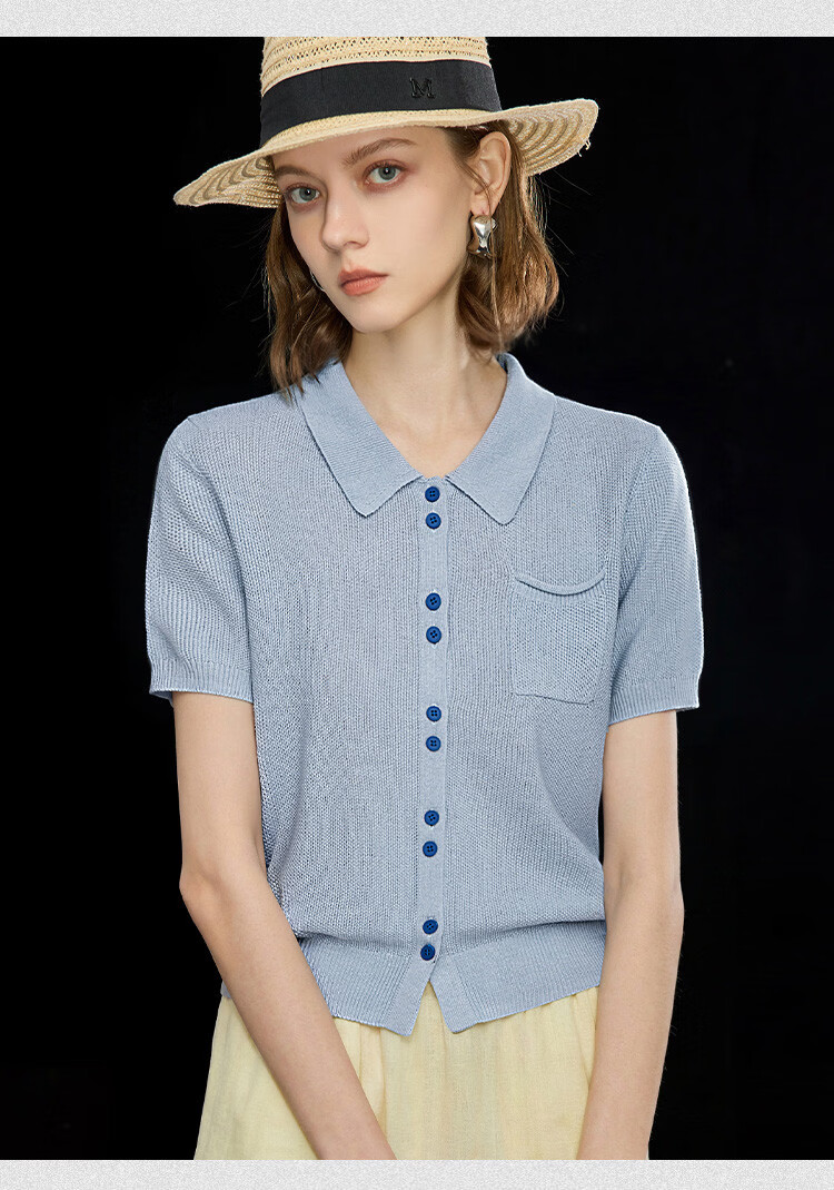 Wudao Women's High-End Short Sleeve T-Shirt 2026 New Fashionable Summer Top 12