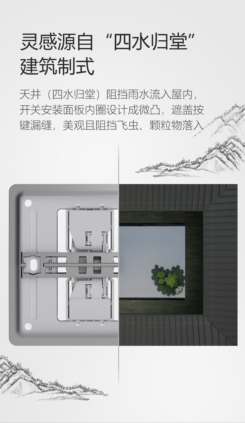 DELIXI CD290 Ultra-thin Flat Panel Switch Socket 10A Five-hole + USB + Type-C Polar White 4