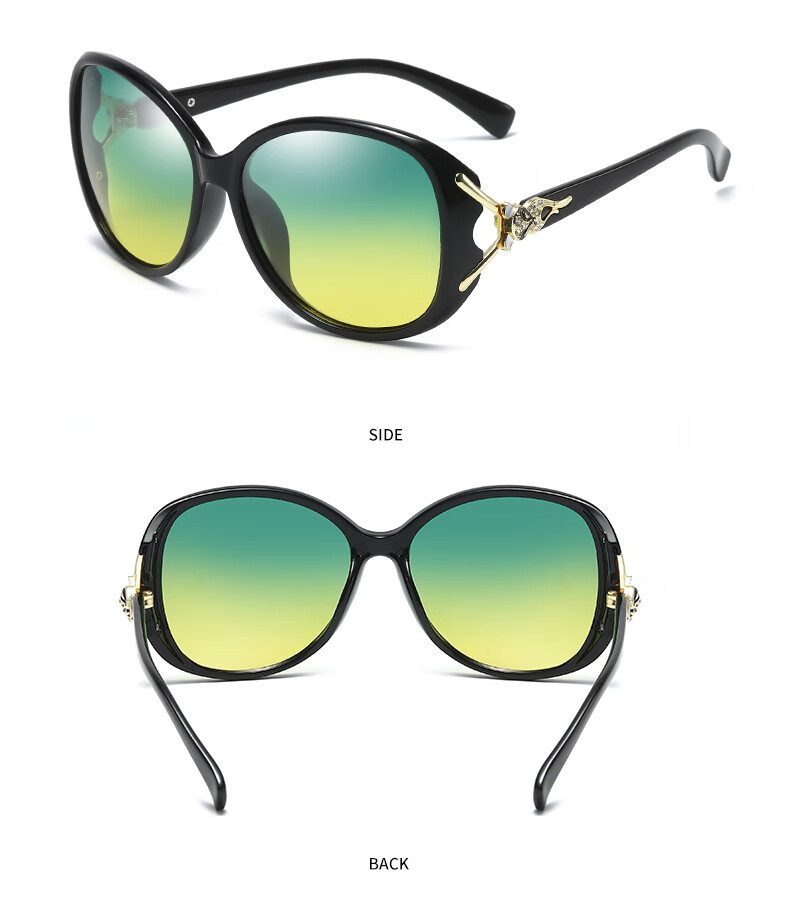 Lafudelu Women's Day And Night Sunglasses for Driving, Anti-UV, Anti-Glare, Polarized Driving Glasses with Reduced Glare for High Beam 10