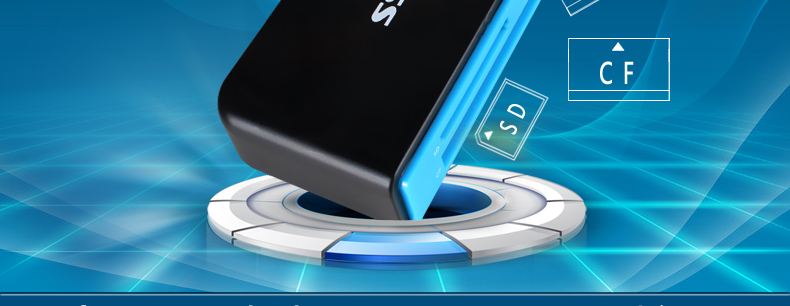 SSK飚王 SCRM330 高速USB3.0多合一读卡器 支持TF\SD\CF等手机相机卡
