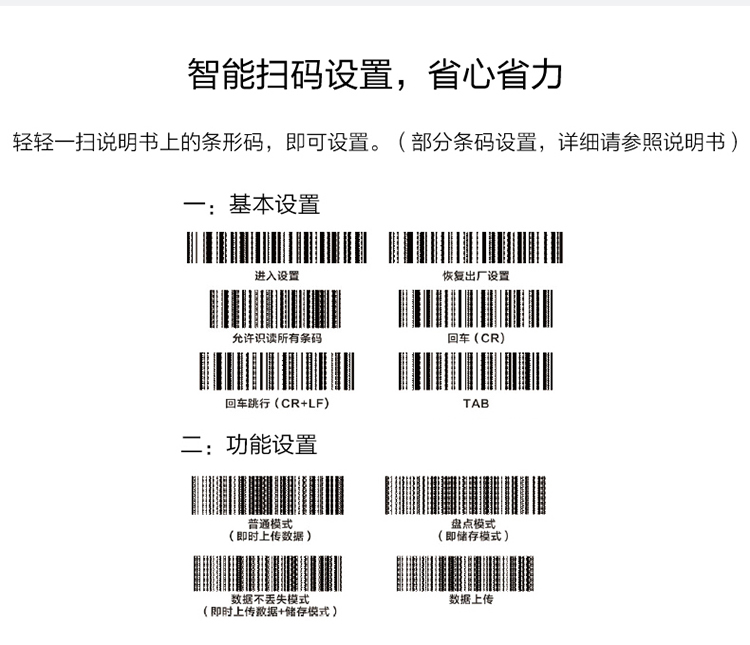 得力(deli)14881 usb一维码无线扫描枪商品条码枪 即插即用扫码枪
