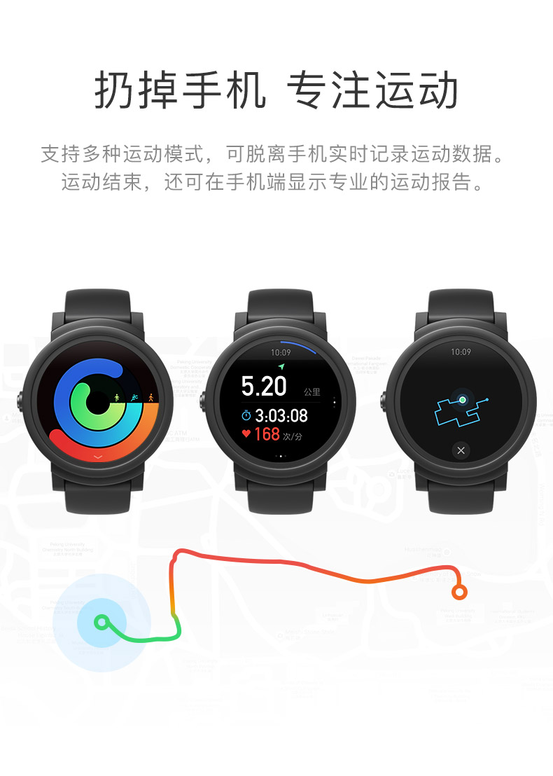 【TicWatchE 时尚系列】智能手表男谷歌3G独